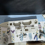 1/150 054A 3D Printed PLA  Assembly Model Boat Kit 90cm
