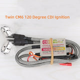 RCEXL NGK-CM6 10mm 90/120 Degree Ignition CDI Igniter 14.4V for DLE Single/Twin Cylinder Gas Engine Auto Angle