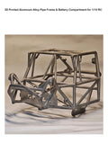 Skull 3D Printed Aluminum Alloy Pipe Frame Battery Compartment for 1/10 SCX10 VS4-10 Rc Rock Crawler Op