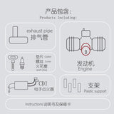 RCGF 21CCT V2 21cc Dual Cylinder Petrol/Engine with Exhaust Pipe for For RC Fixed  Airplane