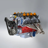 CISON  LS-52 V8 Engine Model Kit  52cc Displacement Water-Cooled Four-Stroke 8-Cylinder Engine KIT