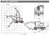 CUT HOBBY CUT-914-LS Wheeled Hydraulic Excavator RTR