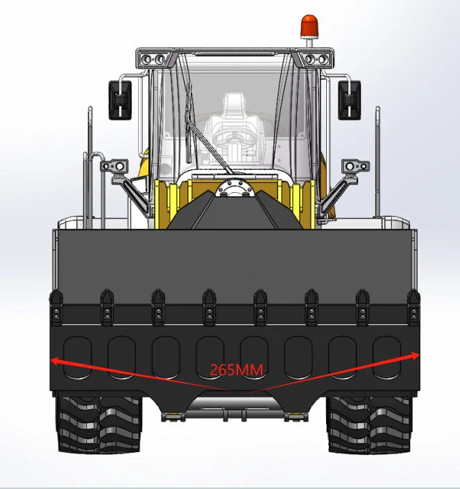 1/14 All Metal RC Hydraulic Loader with Light and Sound System RTR ...