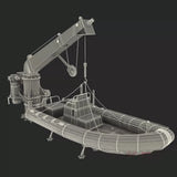 1/50 1/35 3d Resin Printing Ship Model Life Rafts and Cranes Complete Spare Parts