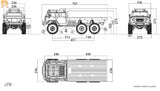 Crossrc Emo Jt6 6X6 RC Off-Road Climbing Flatbed Trailer RTR