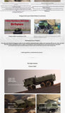 RLAARLO CQ261 1/10 6x6 RC BRUSHLESS Military Truck RTR