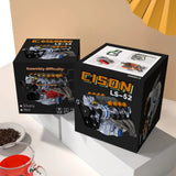 CISON  LS-52 V8 Engine Model Kit  52cc Displacement Water-Cooled Four-Stroke 8-Cylinder Engine KIT