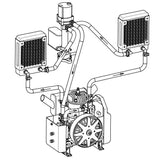 DLE DLE35HD Water-cooled Hybrid Engine for RC Drone