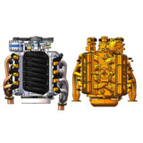 CISON  LS-52 V8 Engine Model Kit  52cc Displacement Water-Cooled Four-Stroke 8-Cylinder Engine KIT