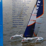 Remote Control Sailing SKATE1000 Fiberglass Hull Yacht  RTR
