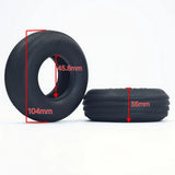 2 PCS 1/10 RC Electric Buggy Baja Front Ribbed Tires and Sand Paddle Tire JDMODEL JDM-258CD for Electric Off-Road RC Car