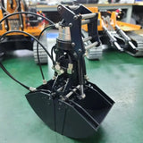 MTRC MT946 1/14 Hydraulic Remote Control Excavator OP Metal Hydraulic Grab Tilt Clamshell Bucket