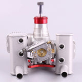 RCGF 21CCT V2 21cc Dual Cylinder Petrol/Engine with Exhaust Pipe for For RC Fixed  Airplane