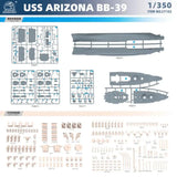 CY MODEL CY102 1/350  USS ARIZONA BB-39 Battle Ship Assembly Model Kit