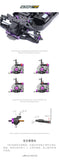 SNRC DK7 1/10 SHAFT‑DRIVEN ELECTRIC 4WD RALLY CAR CHASSIS