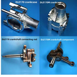 DLE Original Accessories for DLE170/170M Engine Crankshaft, Carburetor, Propeller Hub, Cylinder, Carburetor, Engine Mount, etc.