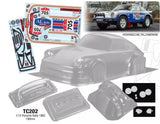 TC124 Lancia Delta S4 Rally Car Clear Unpainted Polycarbonate shell for 1/10 RC Drift Chassis Tamiya TT02