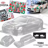 TC124 Lancia Delta S4 Rally Car Clear Unpainted Polycarbonate shell for 1/10 RC Drift Chassis Tamiya TT02