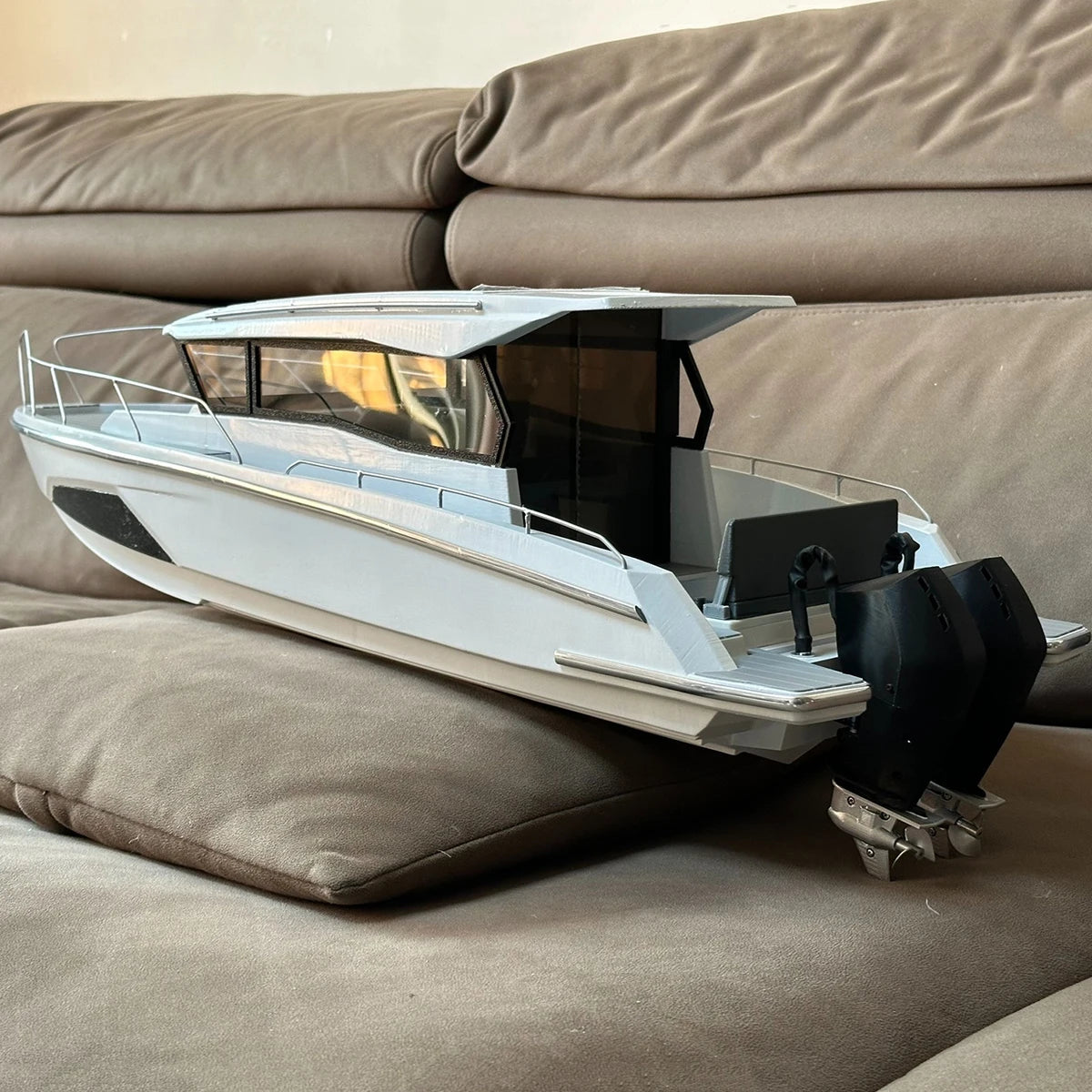 3D Printing Outboard Motor Luxury Yacht Remote Control Boat RTR