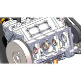 CISON  LS-52 V8 Engine Model Kit  52cc Displacement Water-Cooled Four-Stroke 8-Cylinder Engine KIT