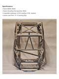 Skull 3D Printed Aluminum Alloy Pipe Frame Battery Compartment for 1/10 SCX10 VS4-10 Rc Rock Crawler Op