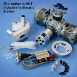 NGH 70CC 2 Stroke 2 Cylinder Gas / Petrol Engine GTT70 with Automatic Electric Self Starter for RC Airplane