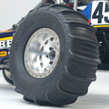 2 PCS 1/10 RC Electric Buggy Baja Front Ribbed Tires and Sand Paddle Tire JDMODEL JDM-258CD for Electric Off-Road RC Car