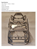Skull 3D Printed Aluminum Alloy Pipe Frame Battery Compartment for 1/10 SCX10 VS4-10 Rc Rock Crawler Op