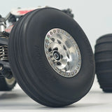 2 PCS 1/10 RC Electric Buggy Baja Front Ribbed Tires and Sand Paddle Tire JDMODEL JDM-258CD for Electric Off-Road RC Car