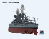 CY MODEL CY102 1/350  USS ARIZONA BB-39 Battle Ship Assembly Model Kit