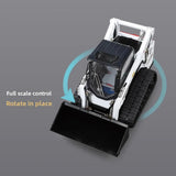 DOUBLE E E119  1/14 RC Hydraulic Tracked Bobcat Engineering Vehicle Skid Loader RTR