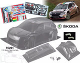 TC124 Lancia Delta S4 Rally Car Clear Unpainted Polycarbonate shell for 1/10 RC Drift Chassis Tamiya TT02
