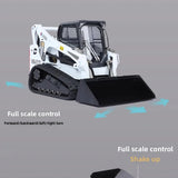 DOUBLE E E119  1/14 RC Hydraulic Tracked Bobcat Engineering Vehicle Skid Loader RTR
