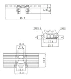 JDMODEL JDM-1B 1/24 RC Hydraulic Excavator Steel Track 49.2mm Wide 50PCS