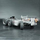 6x6 Gearbox Planetary Reduction Differential Lock Axle Trailer Chassis for 1/14 Tamiya Man Rc Tractor