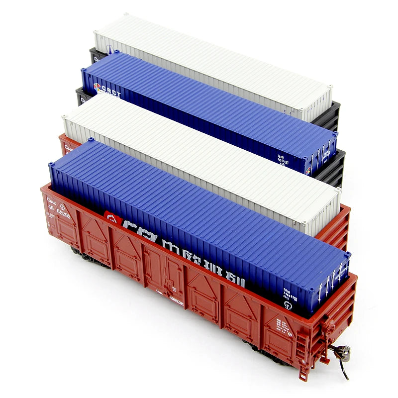 HO 1/87 Railway C64K Wide Open Car Freight Train Model – VAJJEXRC