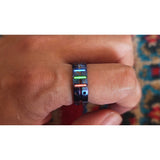 Colored Titanium Tritium Tube Ring Self-luminous for 25 Years