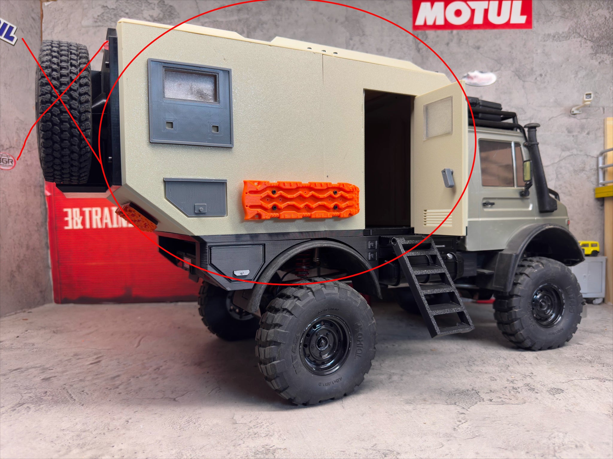 CROSSRC NT4 1/10 Rc CAR Unimog 3D Printed RV Compartment Op – VAJJEXRC