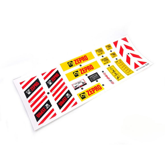 1/14 Tamiya Rc Tractor Toy Tail Plate Logo Sticker D401