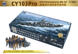 CY MODEL CY103PRO 1/350 USS BB-38 Pennsylvania Professional Version w/soldier Battleship MODEL KIT