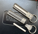 Transparent Acrylic Keychain WITH 3X22.5MM Tritium Tube Self-luminous for 25 Years