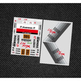 1/10 1/24 GTR R34 RC DRIFT CAR SHELL STICKER SC1995