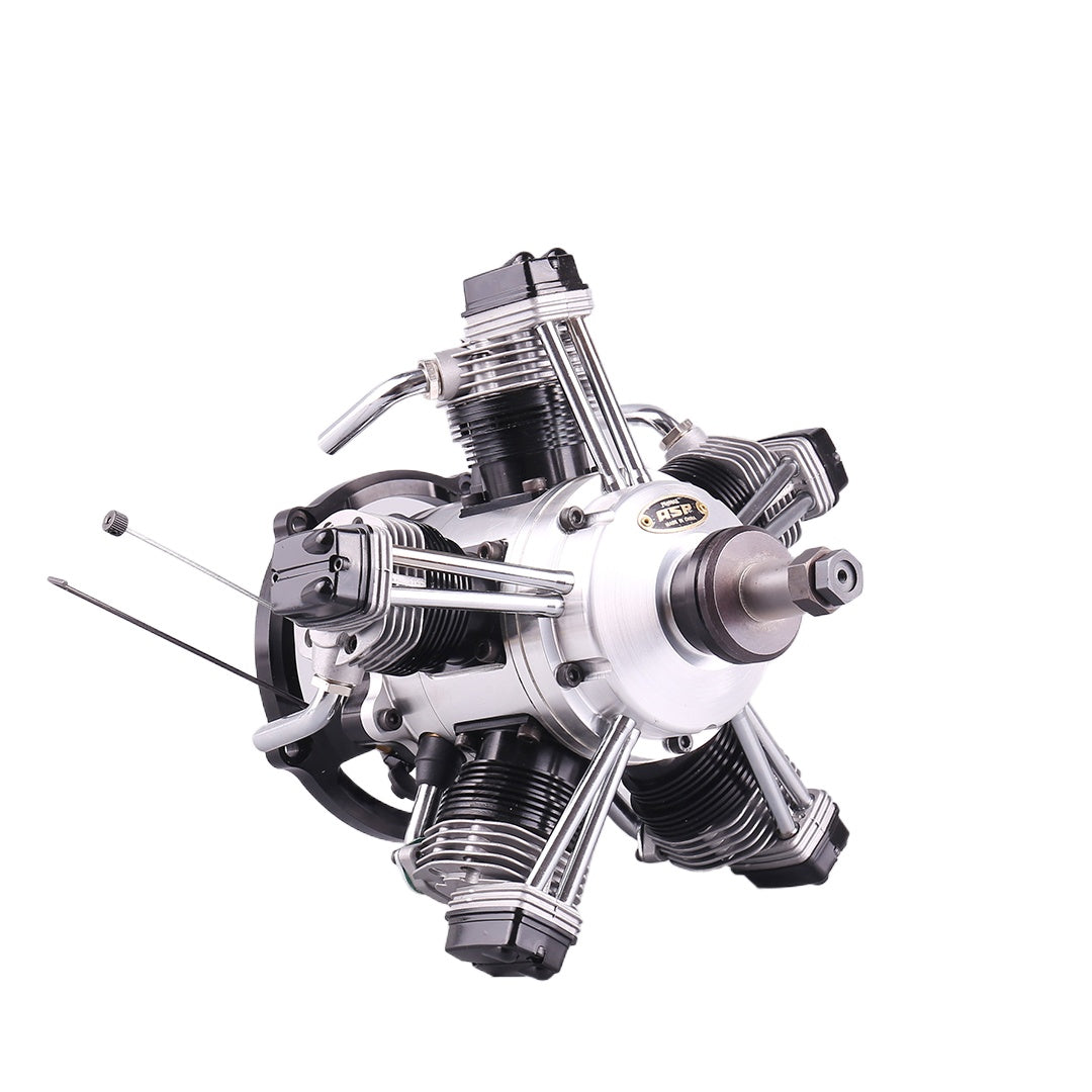 ASP FS400AR Five-cylinder Methanol Engine 65cc for Rc Fixed-wing Aircr ...