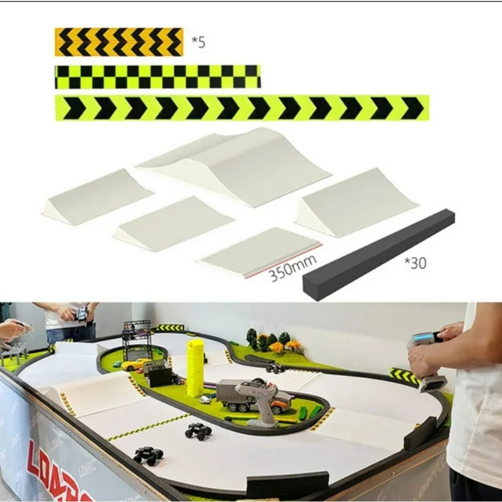 Remote Control Car Layout 1/58 1/76 Remote Control Car Track Scene Layout Props – VAJJEXRC
