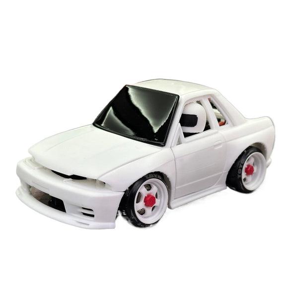 MUSHU TG TT 1/24 Rc Drift Car 3D PRINT GTR32 200SX WHITE Shell Wheelbase 70-73MM