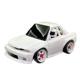 MUSHU TG TT 1/24 Rc Drift Car 3D PRINT GTR32 200SX WHITE Shell Wheelbase 70-73MM
