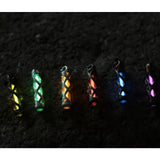 Retro Copper Alloy Tritium Trachea Keychain Self-luminous 25 Years