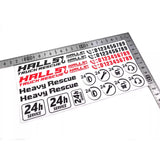 1/14 Tamiya volvo FH16 750 56360 56375 56362 Rc Tractor sticker D409