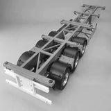 JXMODEL Double Semi-trailer for 1/14 Tamiya Rc Trailer Scania 770S MAN Benz Actros 3363 Volvo