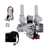 DLE 120 Electric Start with Generator Twin Cylinder Engine for Rc Fixed-wing Aircraft